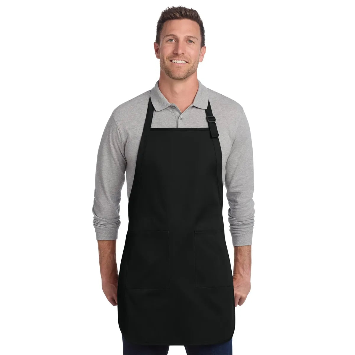 Custom Port Authority Two-Pocket Restaurant Apron — supplier sample