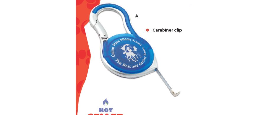 Custom 6 ft Carabiner Tape Measure supplier sample