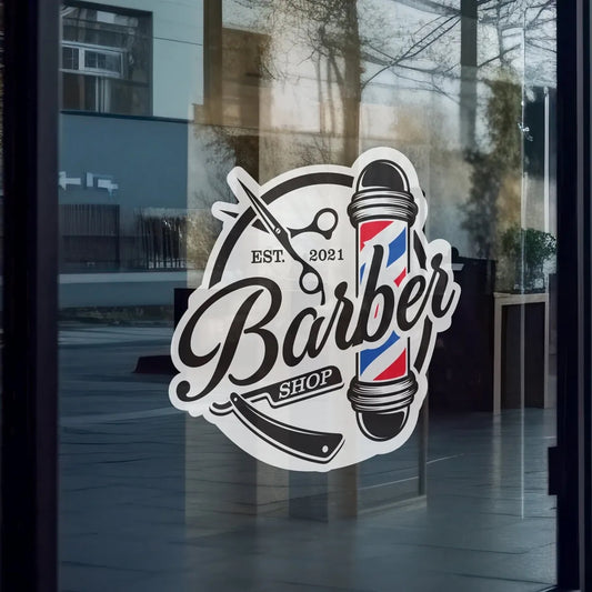 Custom printed window decal sample
