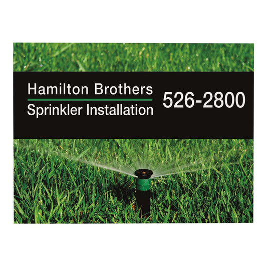 Custom 24 x 18 Contractor Yard Sign supplier sample