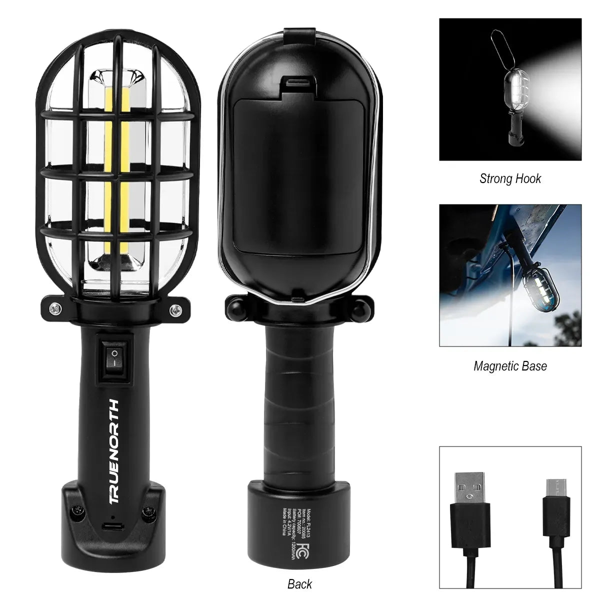 Custom Rechargeable Magnetic COB Work Light — supplier sample