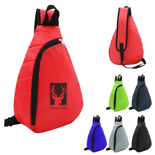 Custom Puffy Sling Backpack — supplier sample