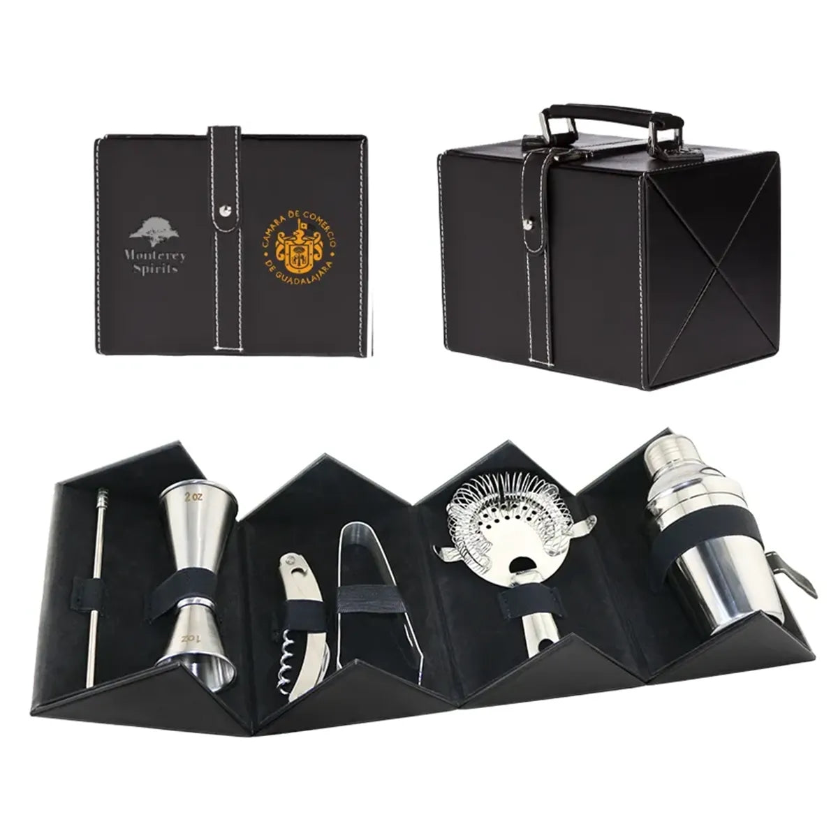 Custom Cocktail Bar Tool Gift Set with Case — supplier sample