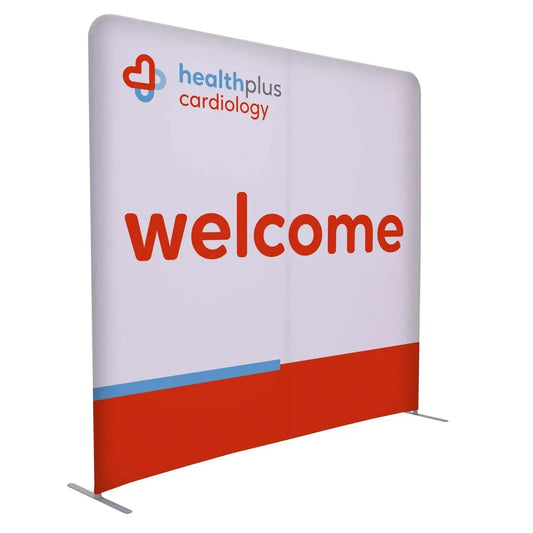 Custom 8 Foot EuroFit Trade Show Backdrop Kit — supplier sample