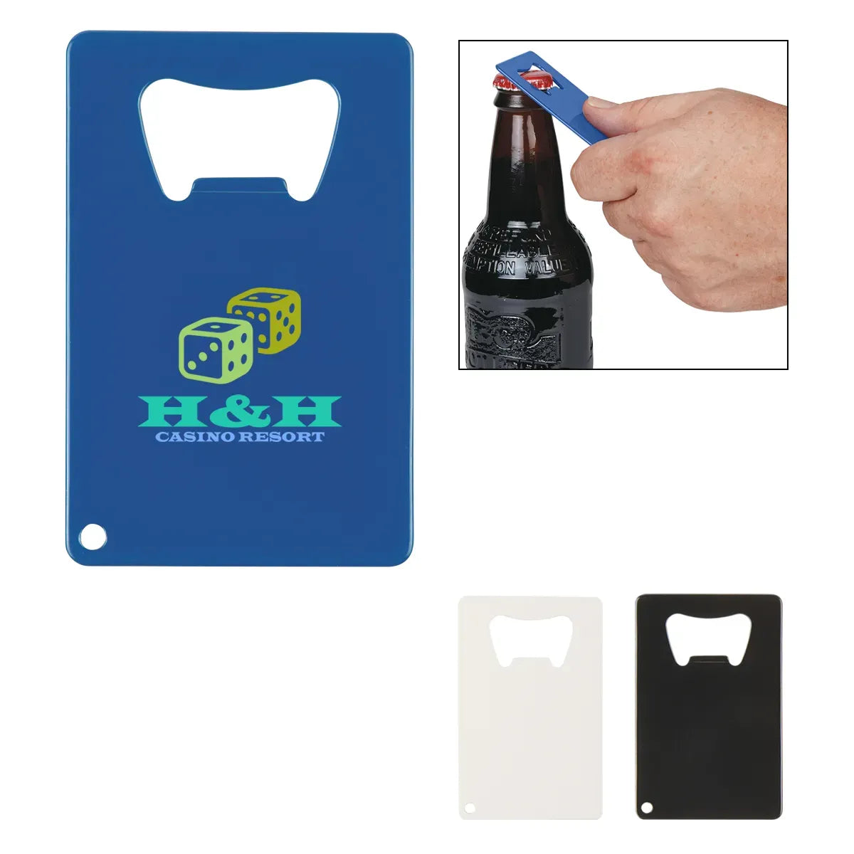 Custom Credit Card Bottle Openers — supplier sample
