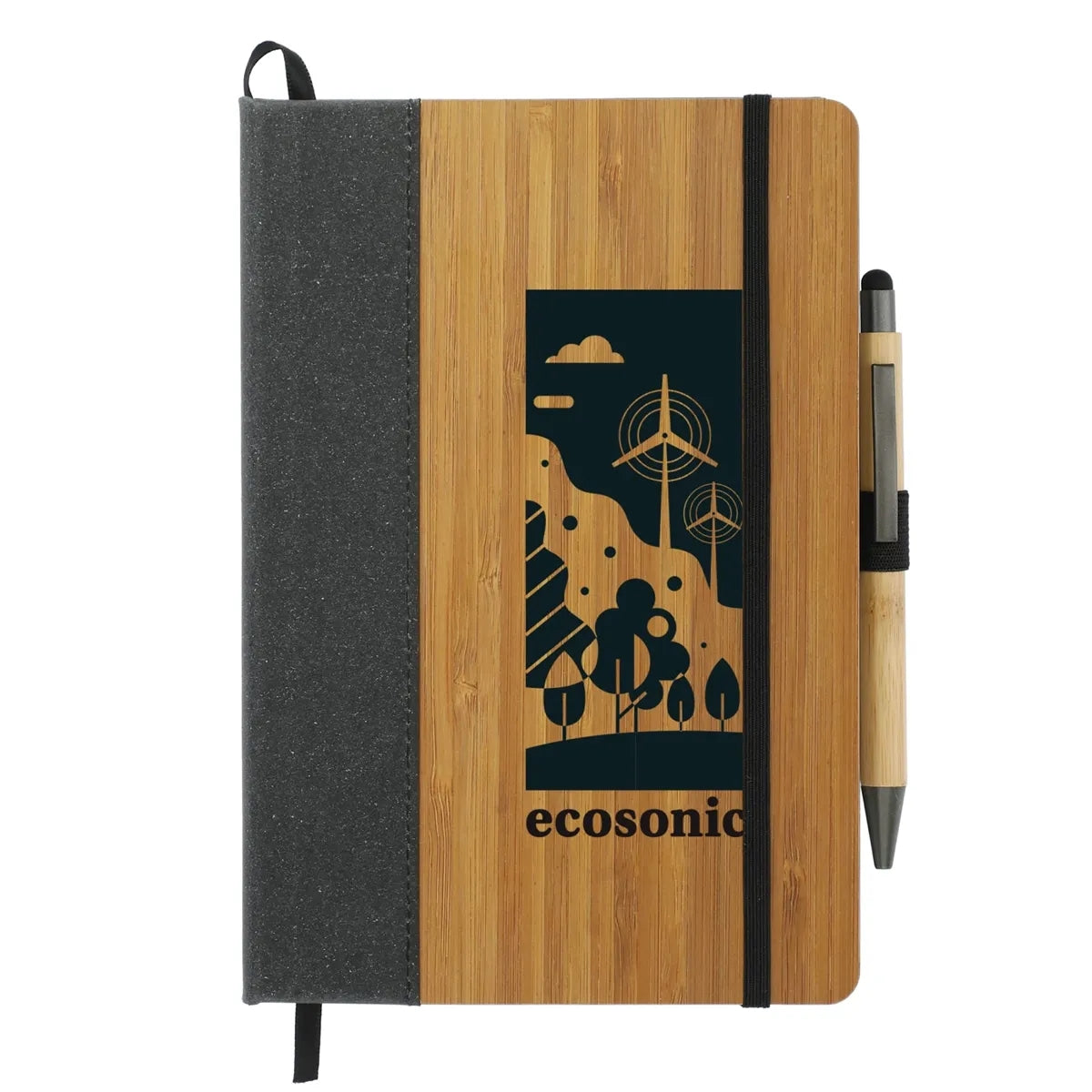 Custom Bamboo Journal & Stylus Gift Set — supplier sample