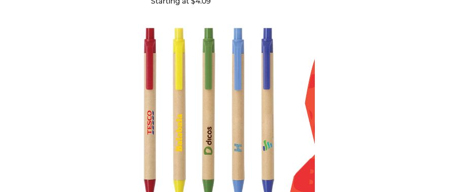 Custom Recycled Kraft Paper Pen supplier sample