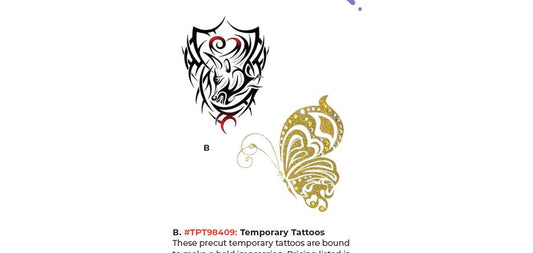 Custom Temporary Tattoos supplier sample