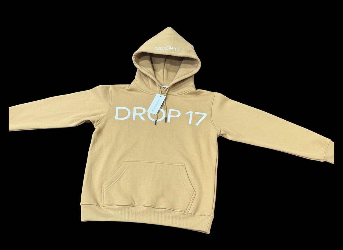 DROP17 Orbit Core Hoodie — Beige